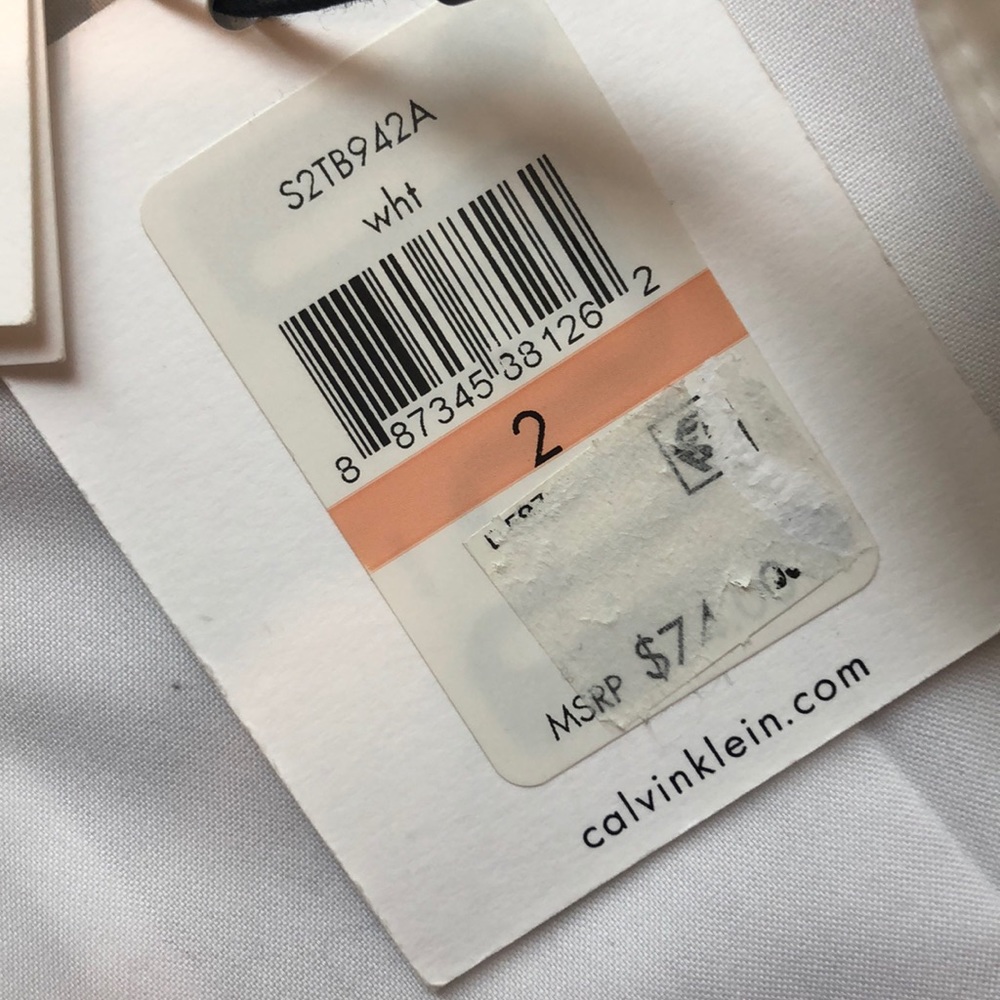 {Calvin Klein} NWT white button shirt - Picture 2 of 3